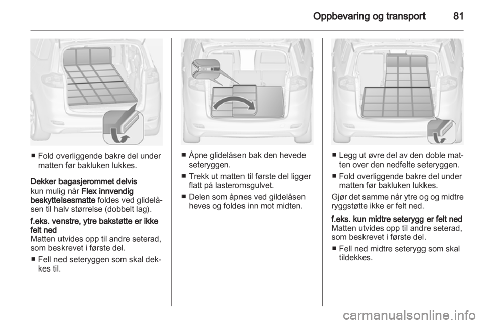 OPEL ZAFIRA TOURER 2012  Instruksjonsbok 