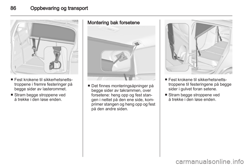 OPEL ZAFIRA TOURER 2012  Instruksjonsbok 