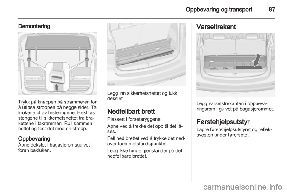 OPEL ZAFIRA TOURER 2012  Instruksjonsbok 