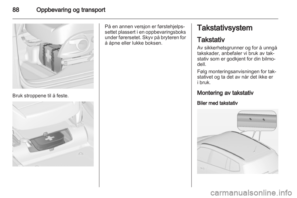 OPEL ZAFIRA TOURER 2012  Instruksjonsbok 