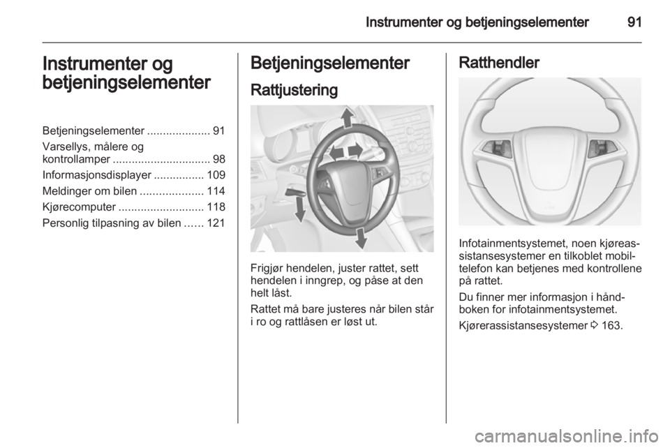 OPEL ZAFIRA TOURER 2012  Instruksjonsbok 