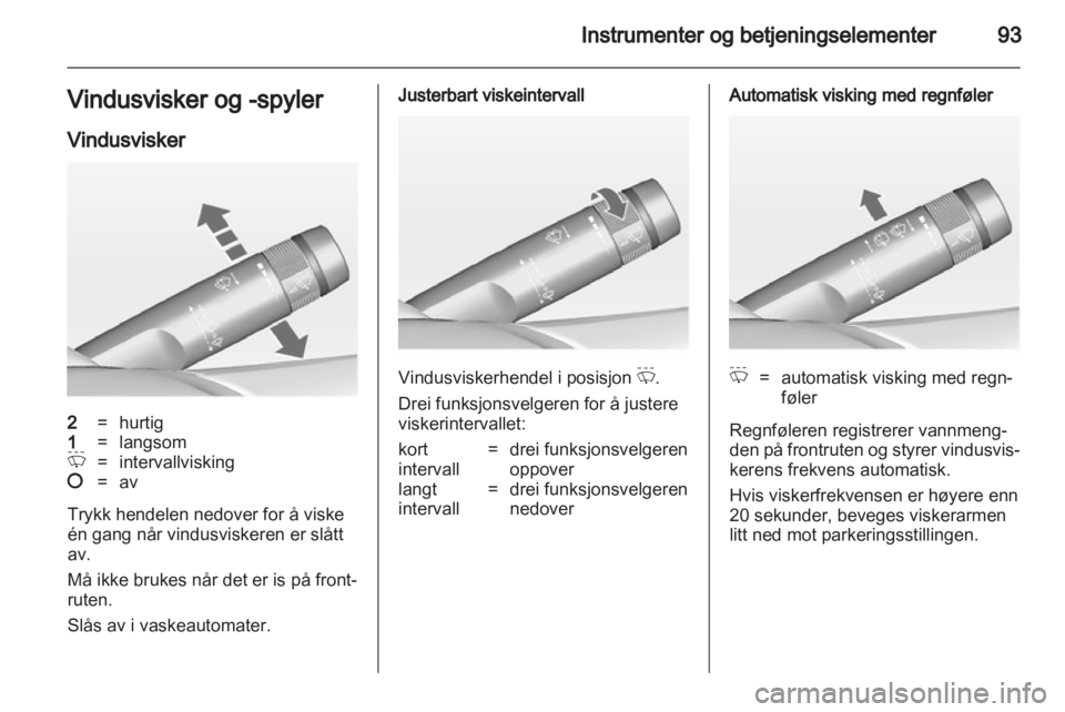 OPEL ZAFIRA TOURER 2012  Instruksjonsbok 