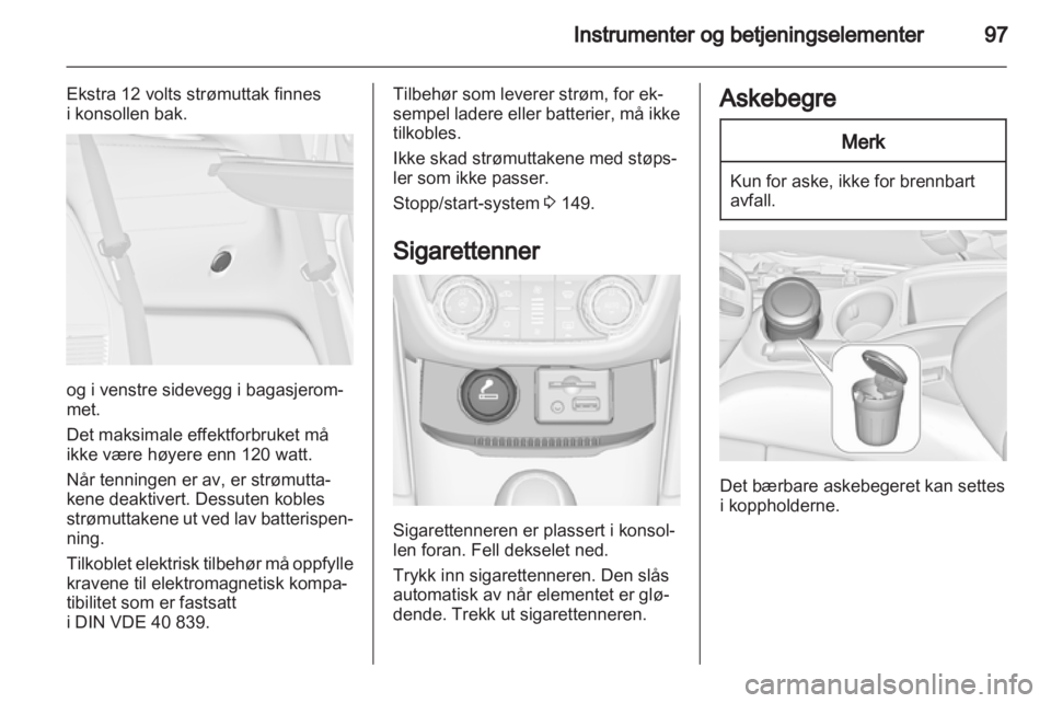 OPEL ZAFIRA TOURER 2012  Instruksjonsbok 