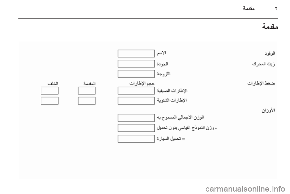 OPEL ASTRA J HB5 & ST 2012.5 دليل التشغيل OPEL ASTRA J HB5 & ST 2012.5 دليل التشغيل