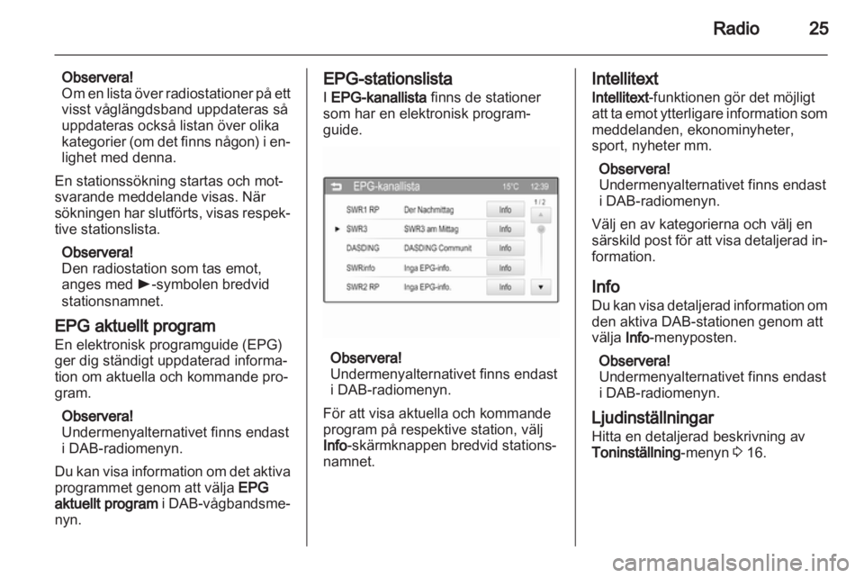 OPEL ADAM 2013  Handbok för infotainmentsystem 