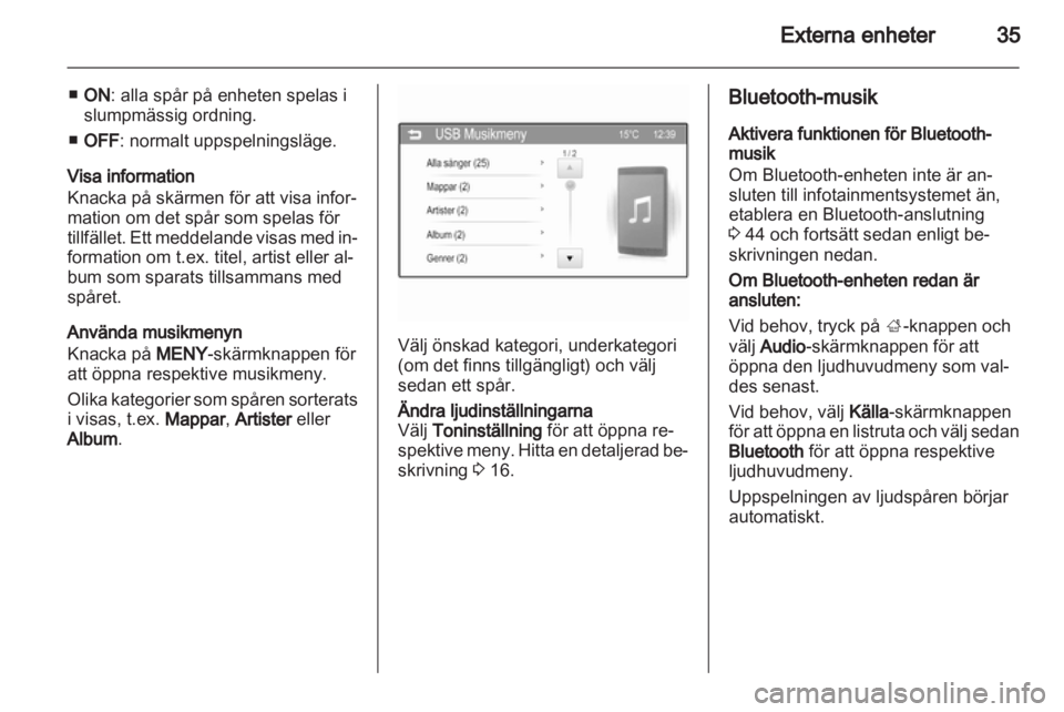 OPEL ADAM 2013  Handbok för infotainmentsystem 