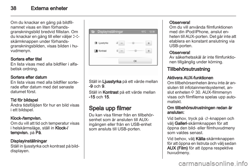 OPEL ADAM 2013.5  Handbok för infotainmentsystem 