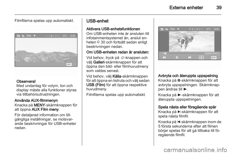 OPEL ADAM 2013.5  Handbok för infotainmentsystem 