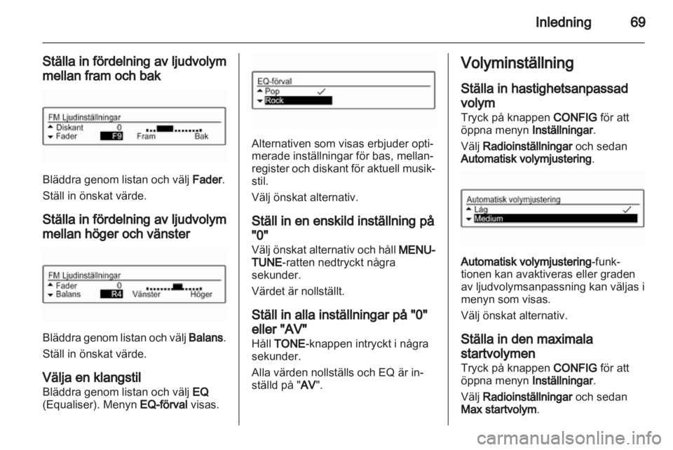 OPEL ADAM 2013 Handbok för infotainmentsystem OPEL ADAM 2013 Handbok för infotainmentsystem