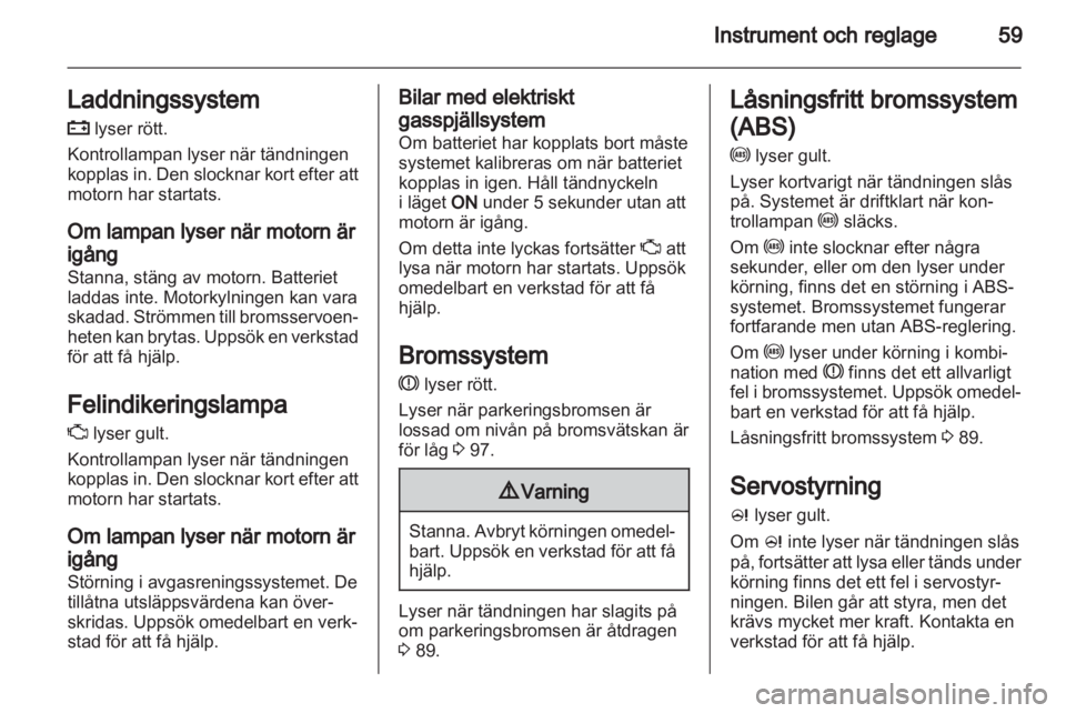 OPEL AGILA 2011  Instruktionsbok 
