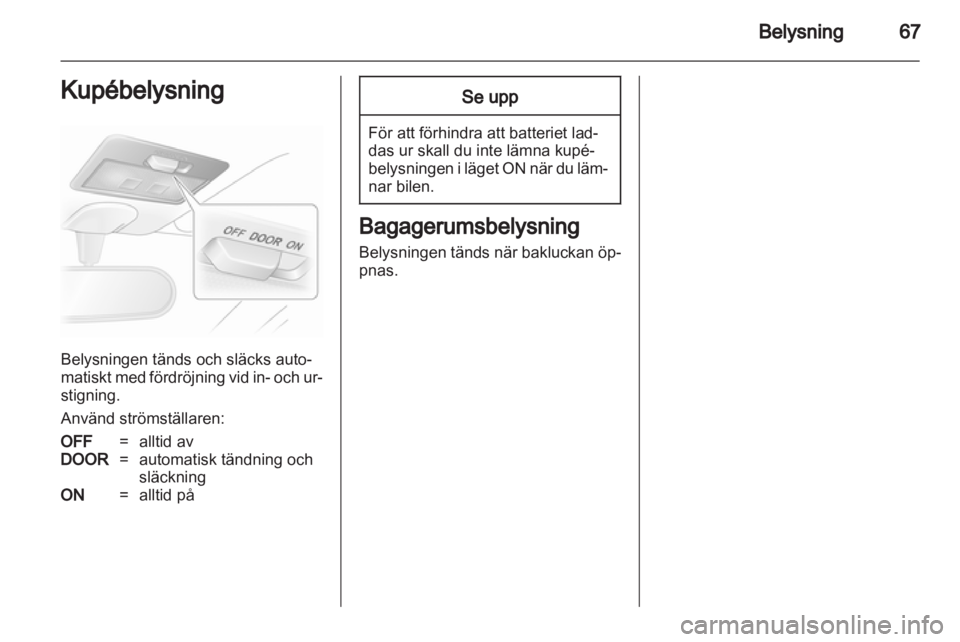 OPEL AGILA 2011  Instruktionsbok 
