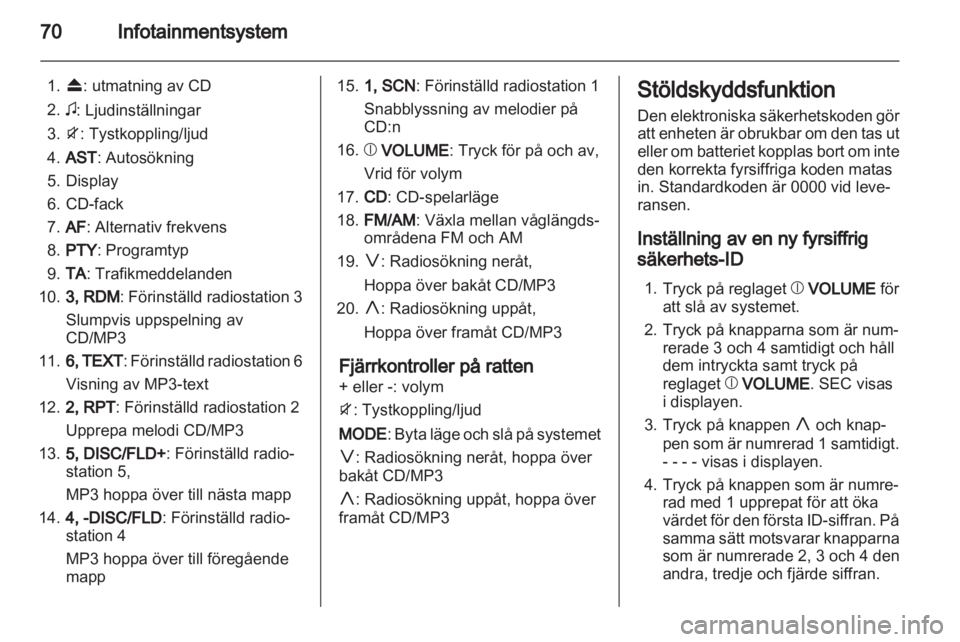 OPEL AGILA 2011  Instruktionsbok 