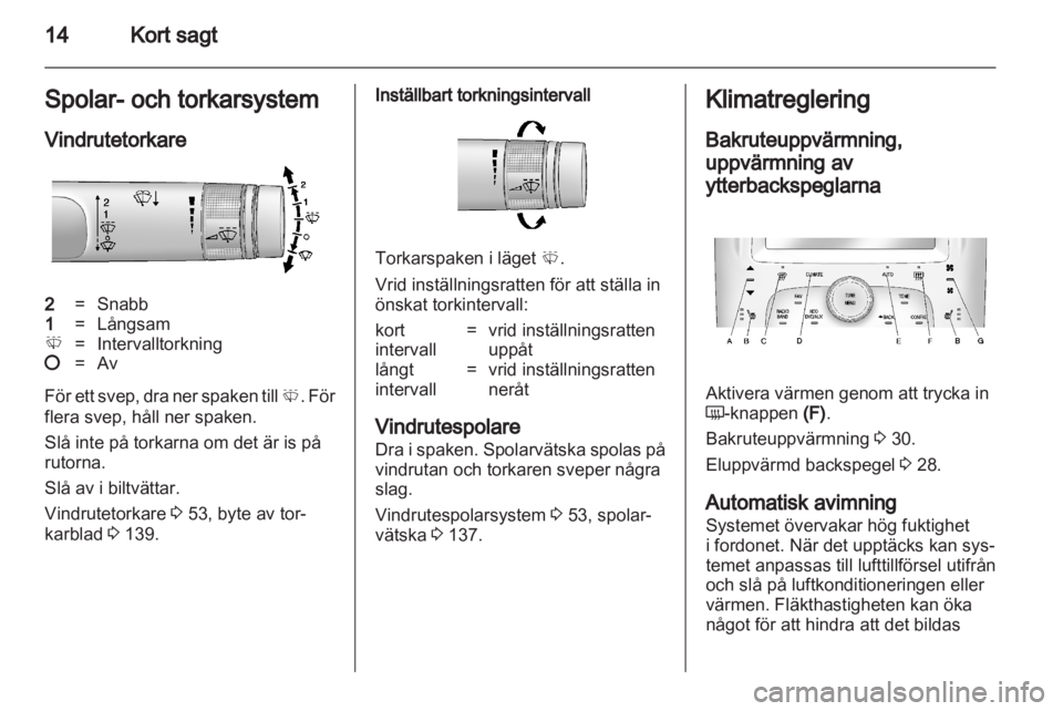 OPEL AMPERA 2012  Instruktionsbok 