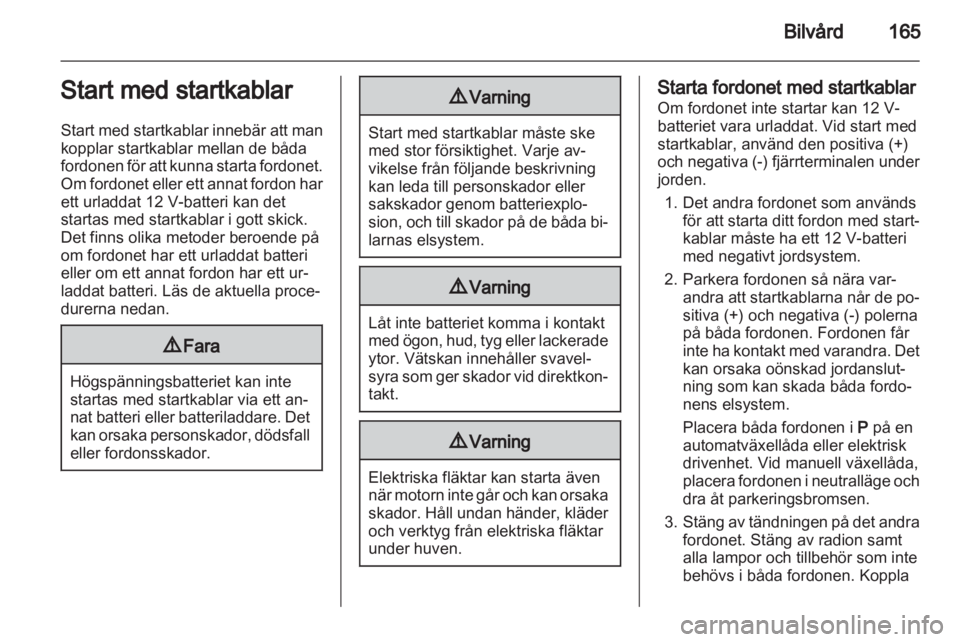 OPEL AMPERA 2012  Instruktionsbok 