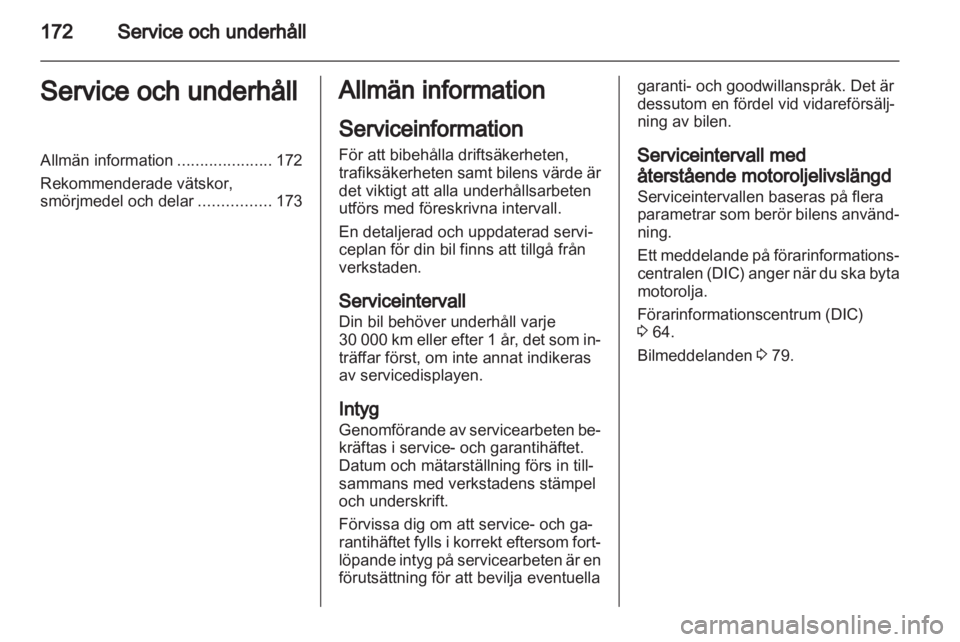 OPEL AMPERA 2012  Instruktionsbok 