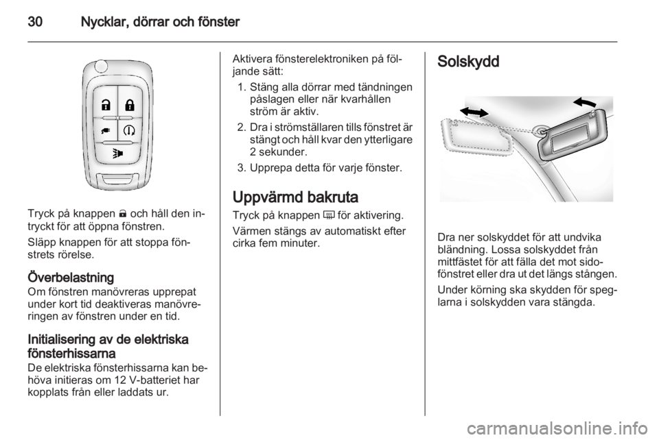 OPEL AMPERA 2012 Instruktionsbok OPEL AMPERA 2012 Instruktionsbok