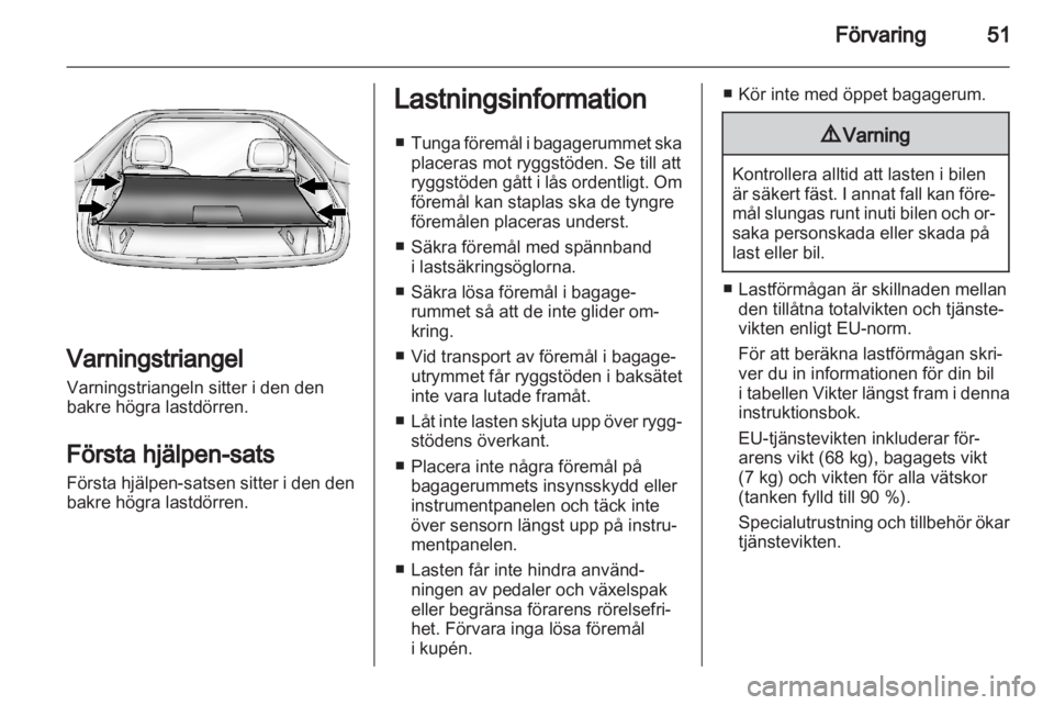 OPEL AMPERA 2012 Instruktionsbok OPEL AMPERA 2012 Instruktionsbok