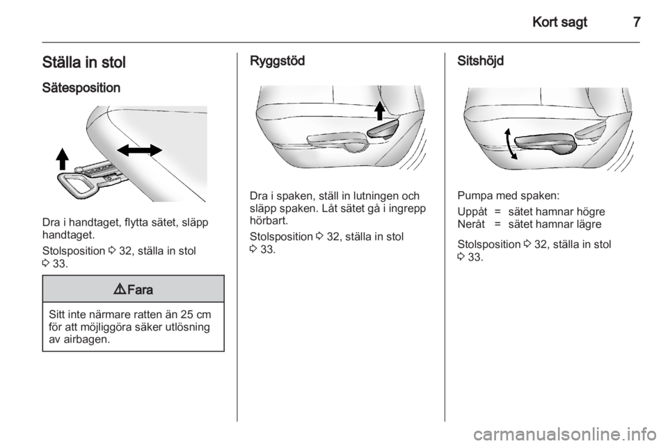 OPEL AMPERA 2012 Instruktionsbok OPEL AMPERA 2012 Instruktionsbok
