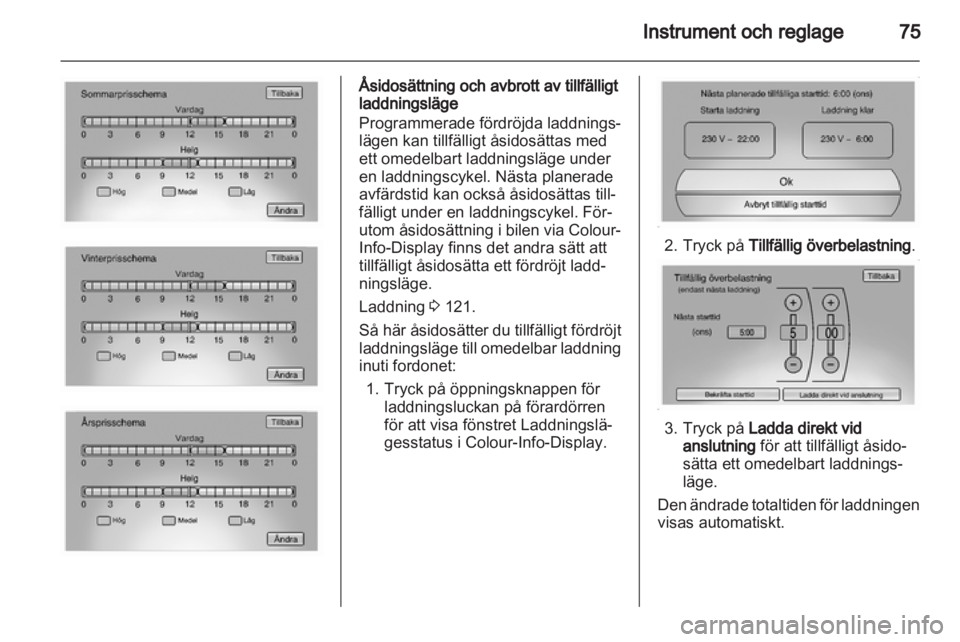 OPEL AMPERA 2012  Instruktionsbok 
