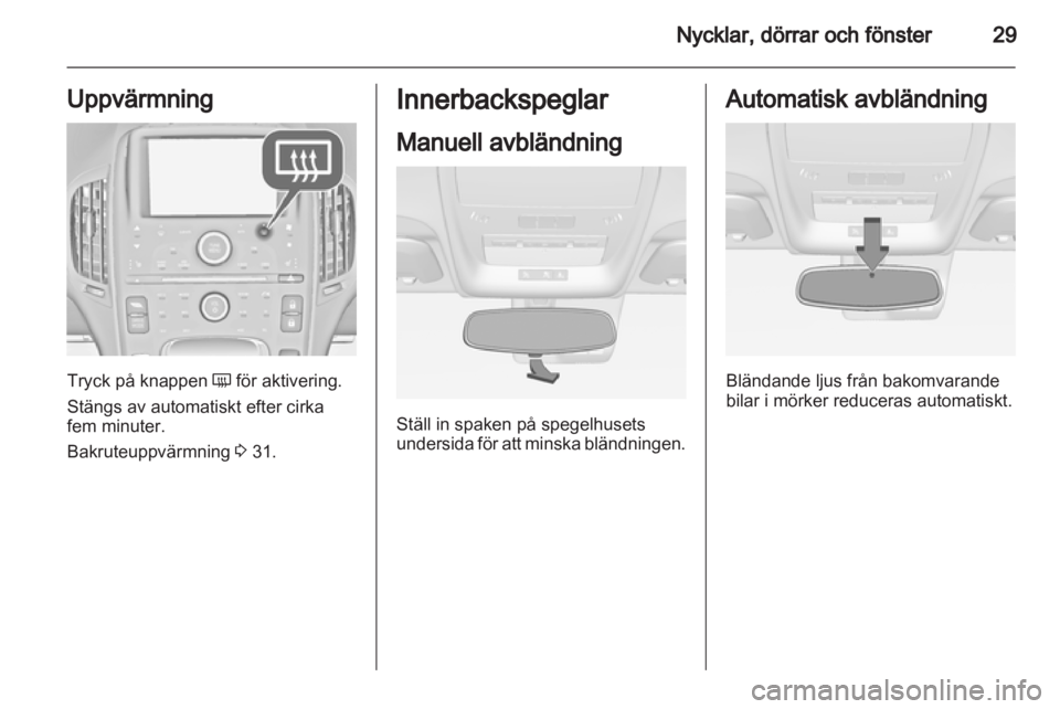 OPEL AMPERA 2012.5 Instruktionsbok OPEL AMPERA 2012.5 Instruktionsbok