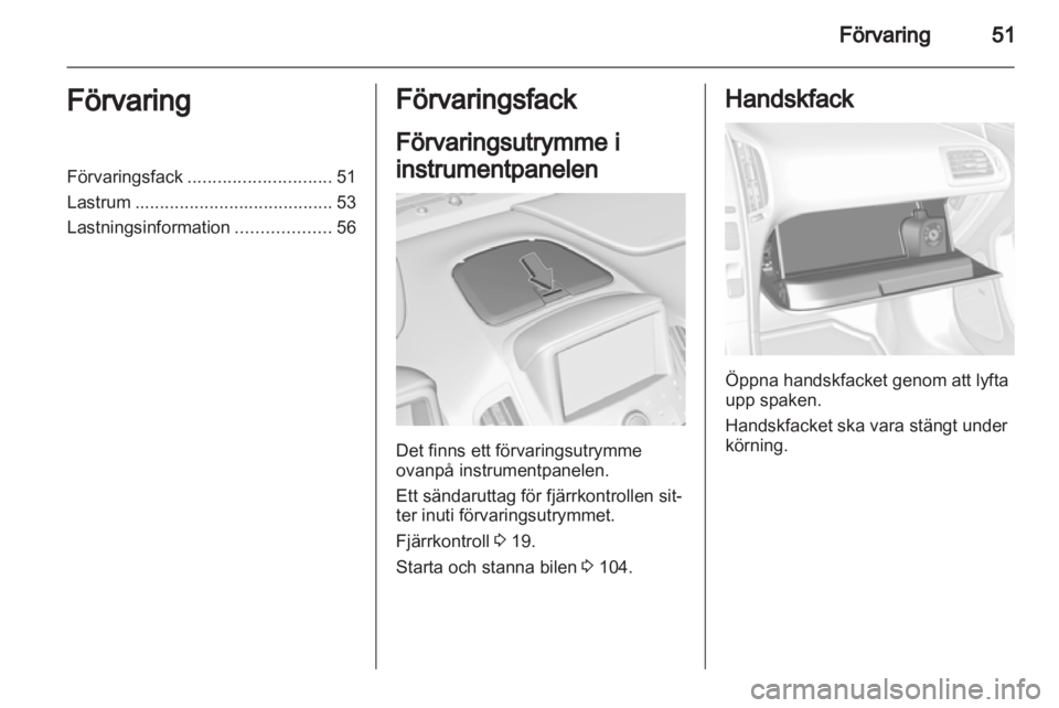OPEL AMPERA 2012.5 Instruktionsbok OPEL AMPERA 2012.5 Instruktionsbok