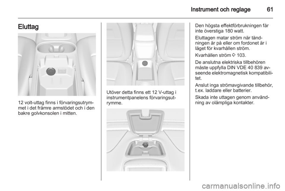 OPEL AMPERA 2012.5 Instruktionsbok OPEL AMPERA 2012.5 Instruktionsbok