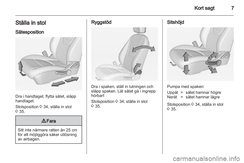 OPEL AMPERA 2012.5  Instruktionsbok 