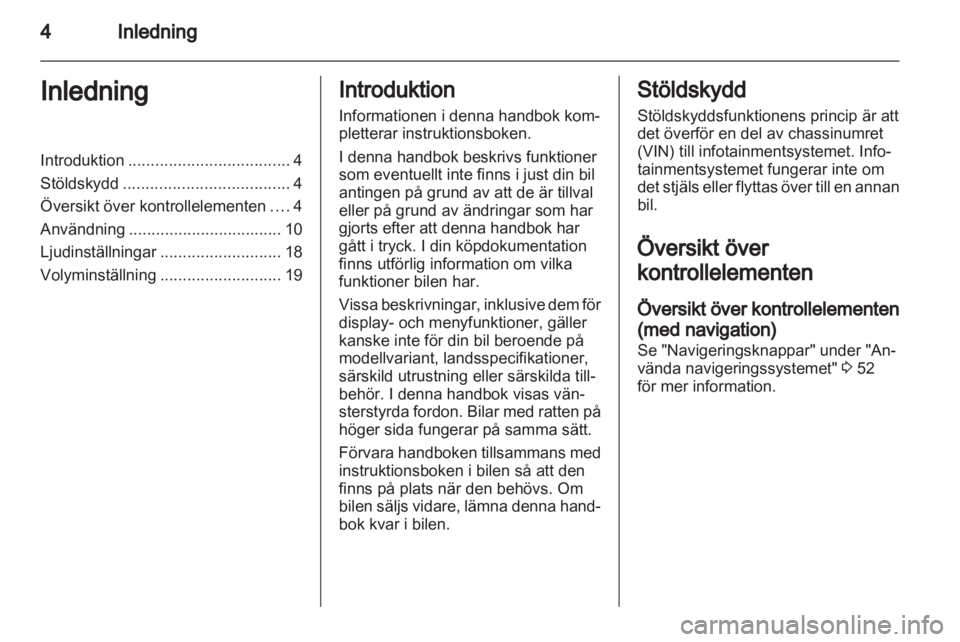 OPEL AMPERA 2013  Handbok för infotainmentsystem 