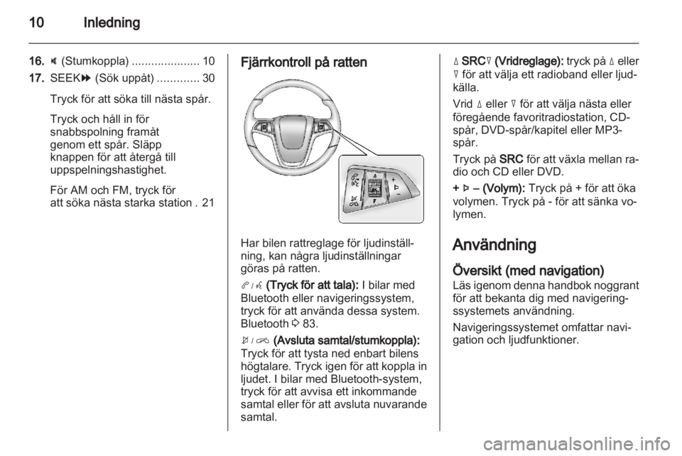 OPEL AMPERA 2013  Handbok för infotainmentsystem 