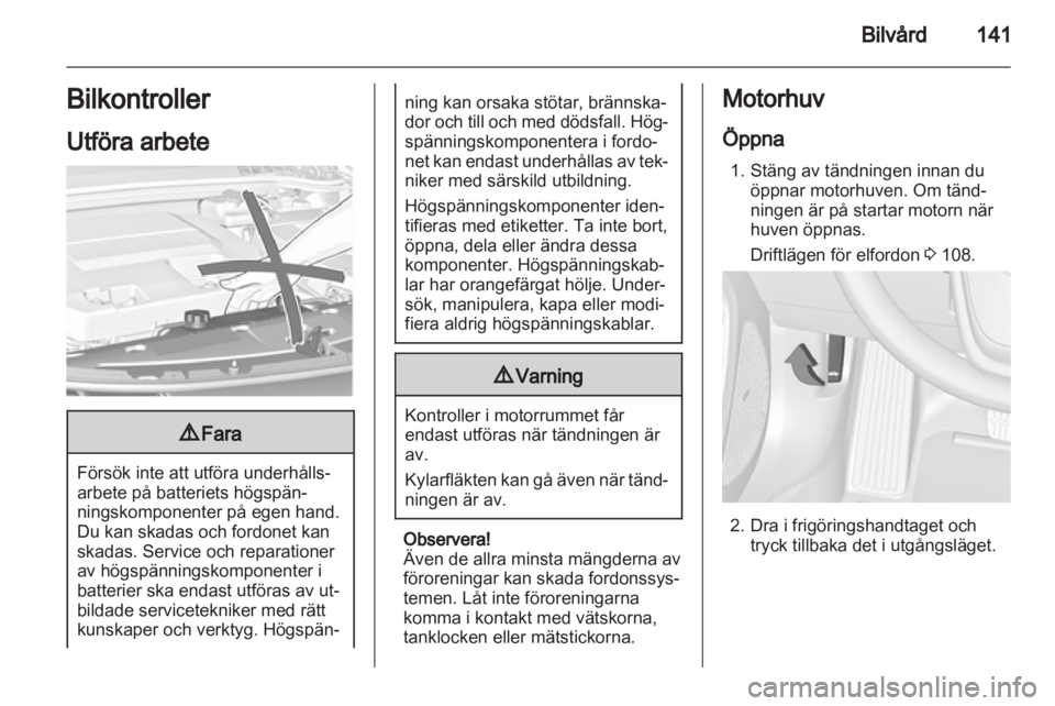 OPEL AMPERA 2013 Instruktionsbok OPEL AMPERA 2013 Instruktionsbok
