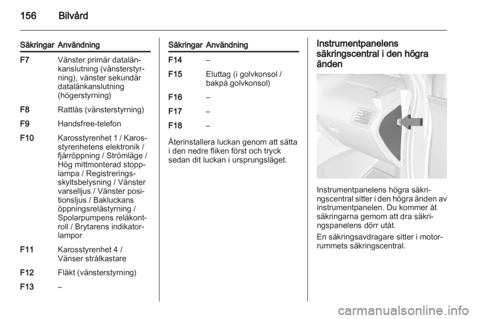 OPEL AMPERA 2013  Instruktionsbok 