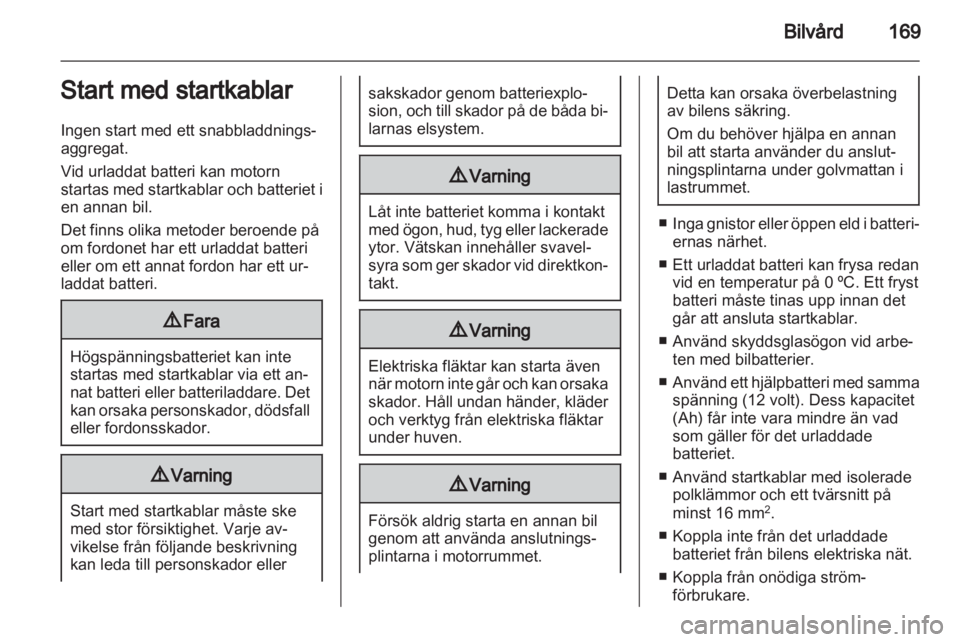 OPEL AMPERA 2013  Instruktionsbok 
