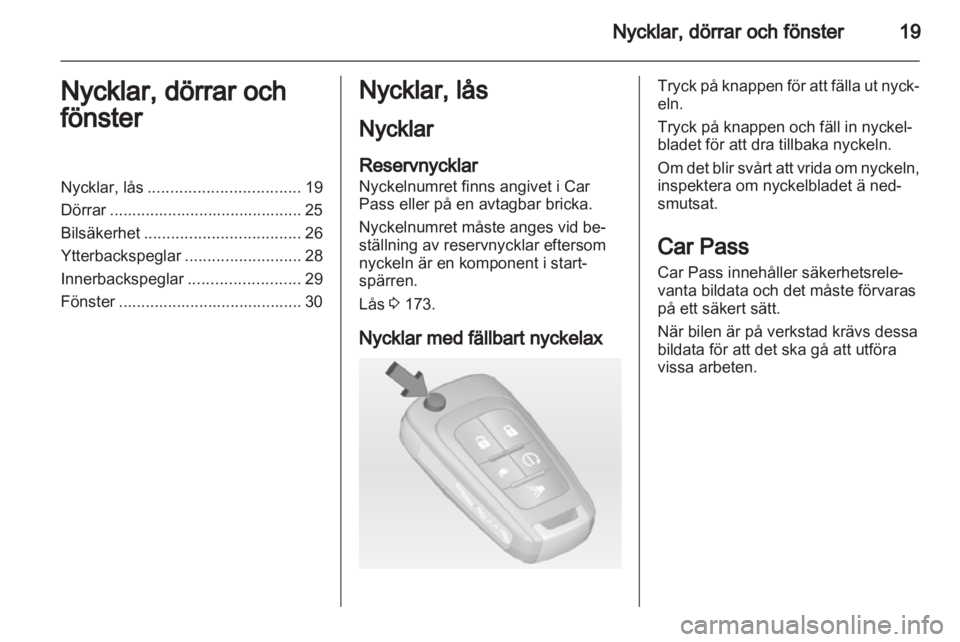 OPEL AMPERA 2013  Instruktionsbok 