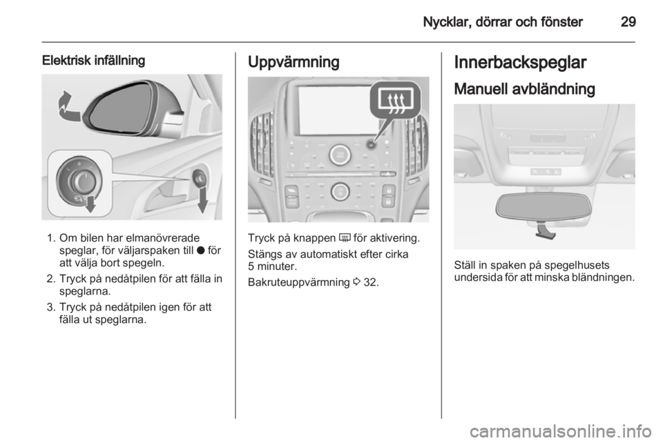 OPEL AMPERA 2013 Instruktionsbok OPEL AMPERA 2013 Instruktionsbok