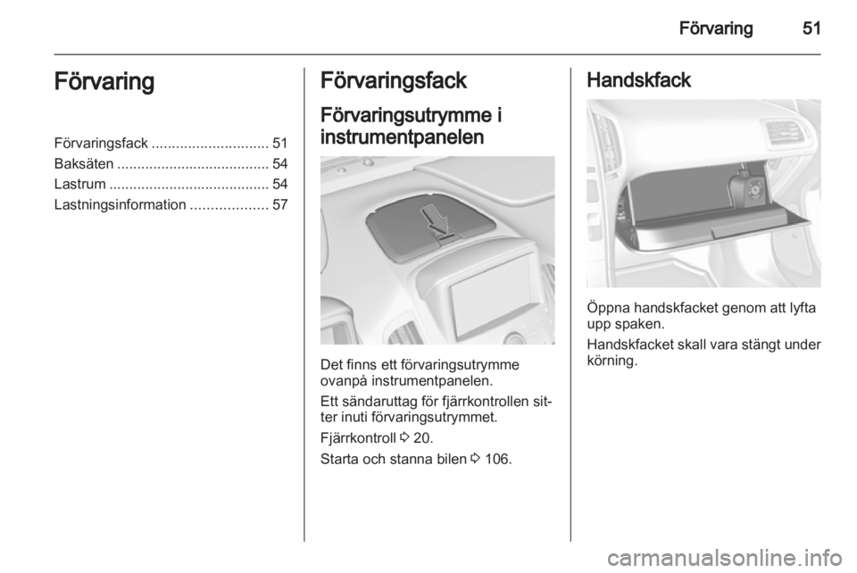 OPEL AMPERA 2013  Instruktionsbok 