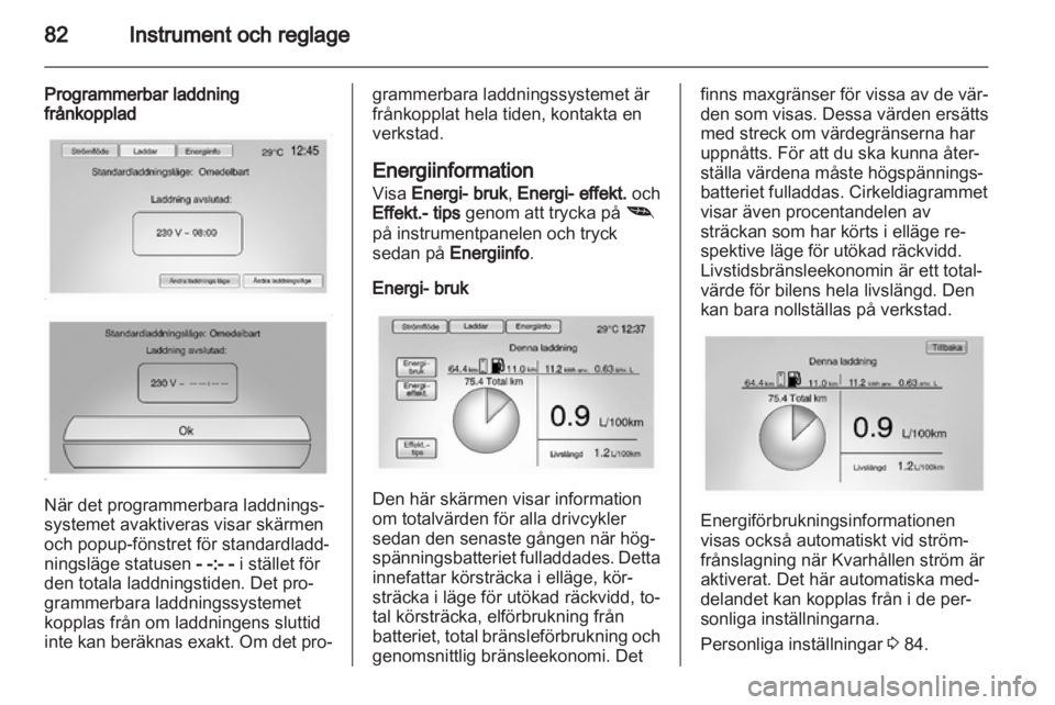 OPEL AMPERA 2013  Instruktionsbok 