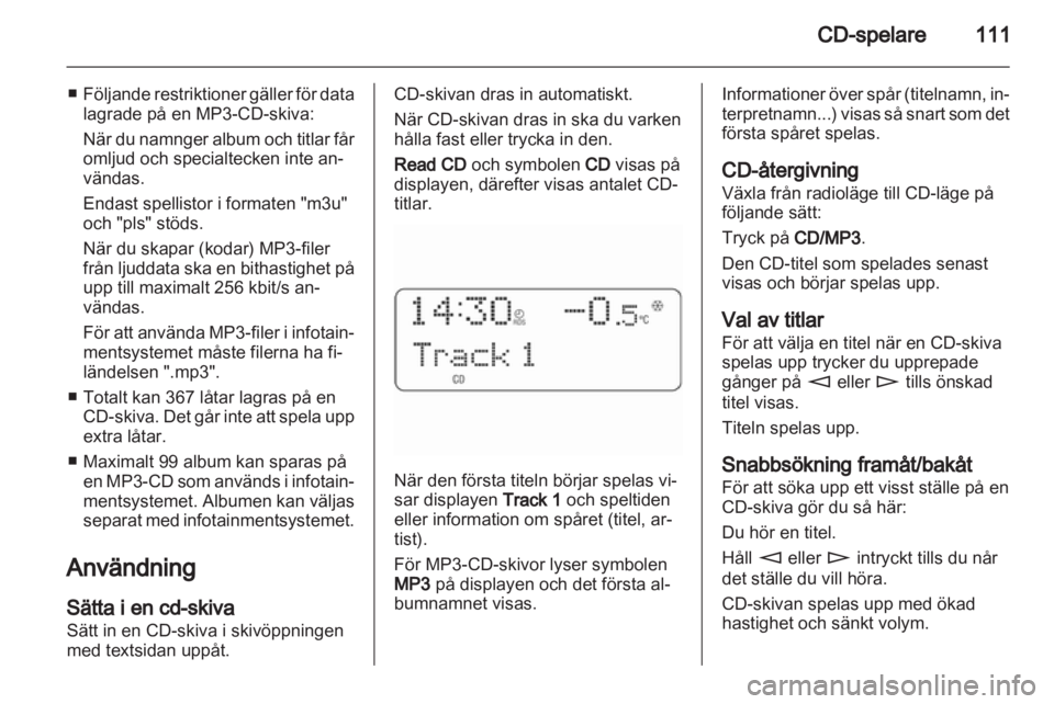 OPEL ANTARA 2012 Handbok för infotainmentsystem OPEL ANTARA 2012 Handbok för infotainmentsystem