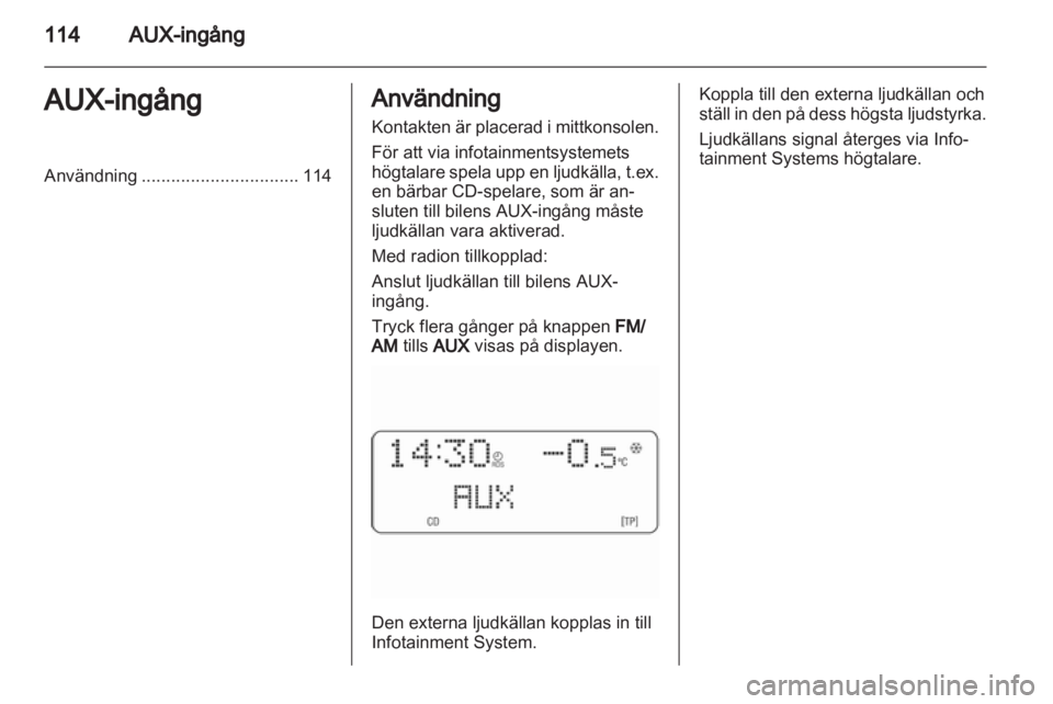 OPEL ANTARA 2012 Handbok för infotainmentsystem OPEL ANTARA 2012 Handbok för infotainmentsystem
