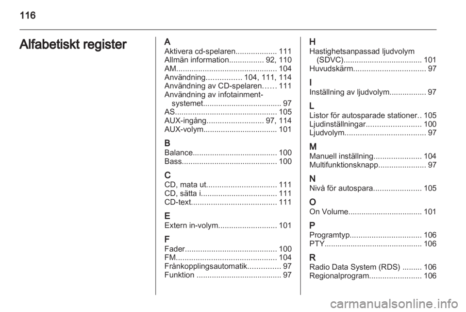 OPEL ANTARA 2012 Handbok för infotainmentsystem OPEL ANTARA 2012 Handbok för infotainmentsystem