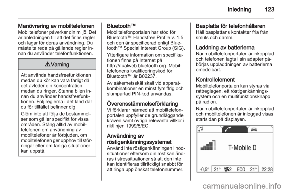OPEL ANTARA 2012 Handbok för infotainmentsystem OPEL ANTARA 2012 Handbok för infotainmentsystem