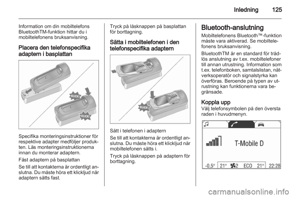 OPEL ANTARA 2012 Handbok för infotainmentsystem OPEL ANTARA 2012 Handbok för infotainmentsystem