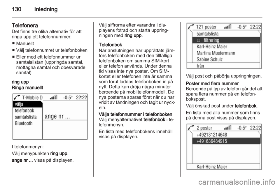 OPEL ANTARA 2012 Handbok för infotainmentsystem OPEL ANTARA 2012 Handbok för infotainmentsystem