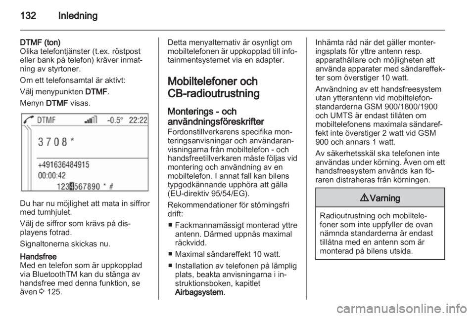 OPEL ANTARA 2012 Handbok för infotainmentsystem OPEL ANTARA 2012 Handbok för infotainmentsystem