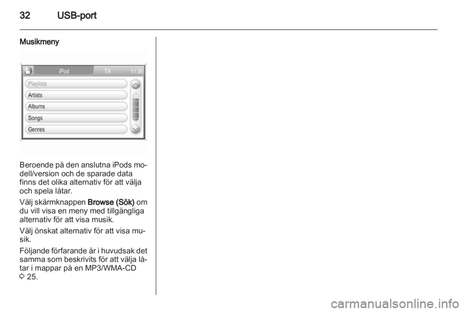 OPEL ANTARA 2012 Handbok för infotainmentsystem OPEL ANTARA 2012 Handbok för infotainmentsystem