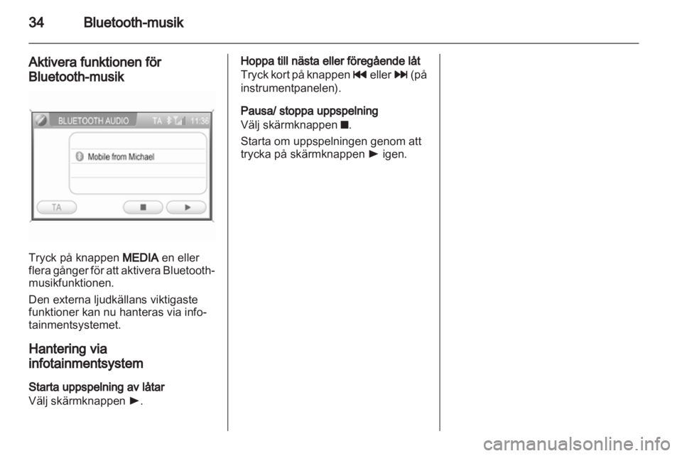 OPEL ANTARA 2012 Handbok för infotainmentsystem OPEL ANTARA 2012 Handbok för infotainmentsystem