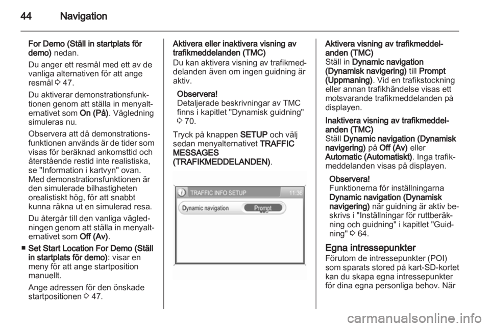 OPEL ANTARA 2012 Handbok för infotainmentsystem OPEL ANTARA 2012 Handbok för infotainmentsystem