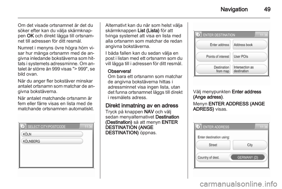 OPEL ANTARA 2012  Handbok för infotainmentsystem 