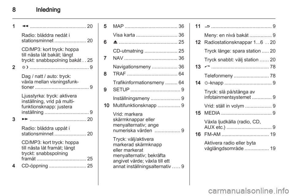 OPEL ANTARA 2012  Handbok för infotainmentsystem 