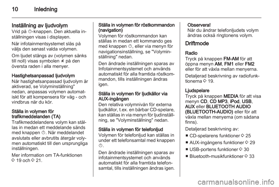 OPEL ANTARA 2012  Handbok för infotainmentsystem 