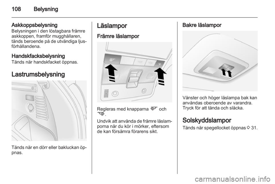 OPEL ANTARA 2012.5 Instruktionsbok OPEL ANTARA 2012.5 Instruktionsbok
